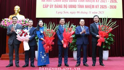 Ra mắt lãnh đạo UBND tỉnh nhiệm kỳ 2021 – 2026; cấp ủy Đảng bộ UBND tỉnh, nhiệm kỳ 2025 - 2030
