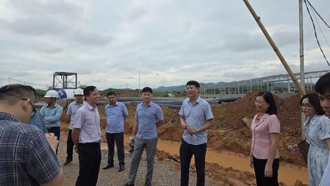 Ban Quản lý Khu kinh tế cửa khẩu kiểm tra chuyên đề về tình hình đầu tư xây dựng công trình hạ tầng kỹ thuật tại Khu công nghiệp VSIP Lạng Sơn