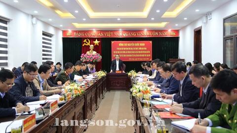 Đồng chí Nguyễn Quốc Đoàn, Bí thư Tỉnh ủy kiểm tra tình hình thực hiện dự án Khu công nghiệp VSIP Lạng Sơn
