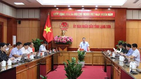 UBND tỉnh xem xét tiến độ triển khai các dự án thuộc Đề án thí điểm xây dựng cửa khẩu thông minh