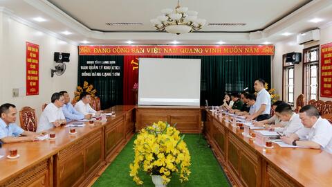 Ban Quản lý Khu KTCK Đồng Đăng - Lạng Sơn đón tiếp và làm việc với Đoàn công tác huyện Lục Ngạn, tỉnh Bắc Giang