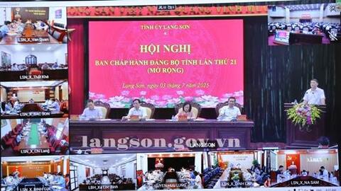 Hội nghị Ban Chấp hành Đảng bộ tỉnh lần thứ 21 (mở rộng)
