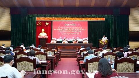 Hội nghị Ban Chỉ đạo thực hiện công tác bồi thường, giải phóng mặt bằng các dự án trọng điểm trên địa bàn tỉnh