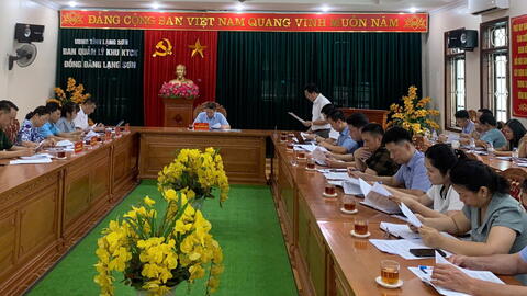 Phó Chủ tịch UBND tỉnh làm việc với Ban Quản lý Khu kinh tế cửa khẩu Đồng Đăng – Lạng Sơn