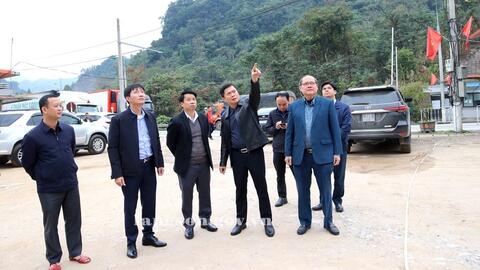 Lãnh đạo UBND tỉnh kiểm tra tình hình triển khai thực hiện các dự án thuộc Đề án thí điểm xây dựng cửa khẩu thông minh